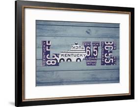 KY State Love-Design Turnpike-Framed Giclee Print