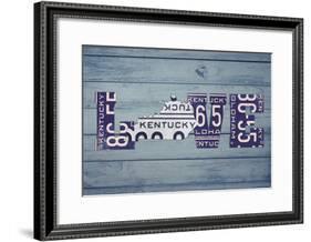 KY State Love-Design Turnpike-Framed Giclee Print