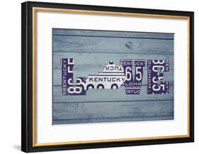 KY State Love-Design Turnpike-Framed Giclee Print