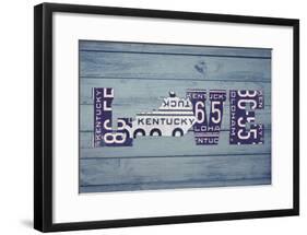 KY State Love-Design Turnpike-Framed Giclee Print