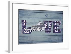KY State Love-Design Turnpike-Framed Giclee Print