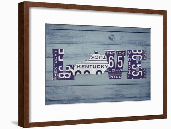 KY State Love-Design Turnpike-Framed Giclee Print