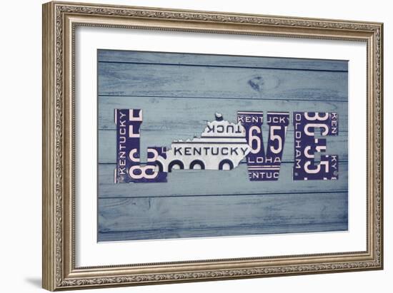 KY State Love-Design Turnpike-Framed Giclee Print