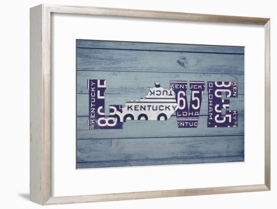 KY State Love-Design Turnpike-Framed Giclee Print