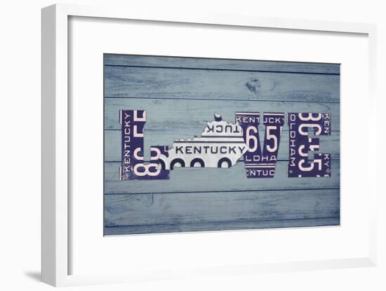 KY State Love-Design Turnpike-Framed Giclee Print