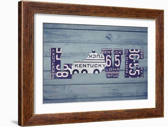 KY State Love-Design Turnpike-Framed Giclee Print