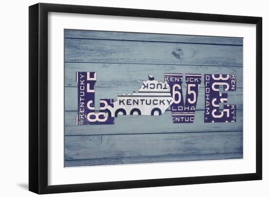 KY State Love-Design Turnpike-Framed Giclee Print