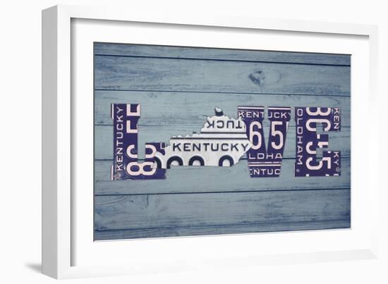 KY State Love-Design Turnpike-Framed Giclee Print