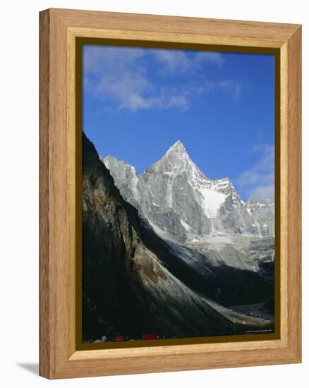 Kya Jo Ri Mountain from Machermo, Machermo, Himalayas, Nepal, Asia-Alison Wright-Framed Premier Image Canvas