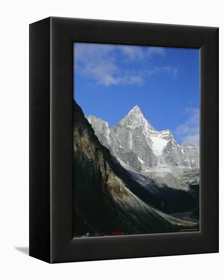 Kya Jo Ri Mountain from Machermo, Machermo, Himalayas, Nepal, Asia-Alison Wright-Framed Premier Image Canvas