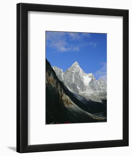 Kya Jo Ri Mountain from Machermo, Machermo, Himalayas, Nepal, Asia-Alison Wright-Framed Photographic Print