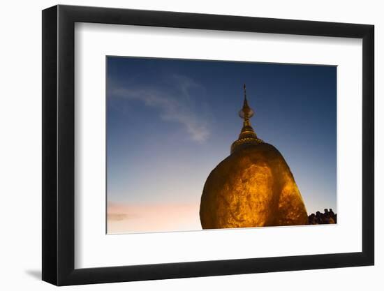 Kyaiktiyo Pagoda at Sunset, Mon State, Myanmar-Keren Su-Framed Photographic Print