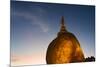 Kyaiktiyo Pagoda at Sunset, Mon State, Myanmar-Keren Su-Mounted Photographic Print