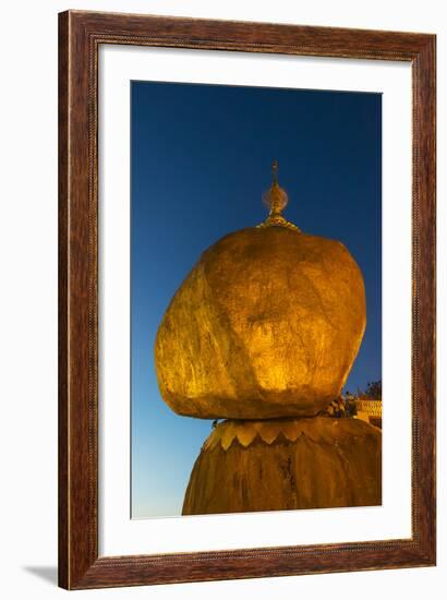 Kyaiktiyo Pagoda at Sunset, Mon State, Myanmar-Keren Su-Framed Photographic Print