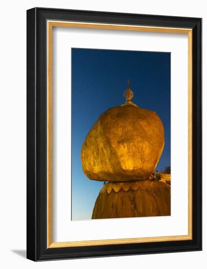 Kyaiktiyo Pagoda at Sunset, Mon State, Myanmar-Keren Su-Framed Photographic Print