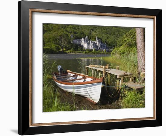 Kylemore Abbey and Lake, Connemara, County Galway, Connacht, Republic of Ireland, Europe-Richard Cummins-Framed Photographic Print