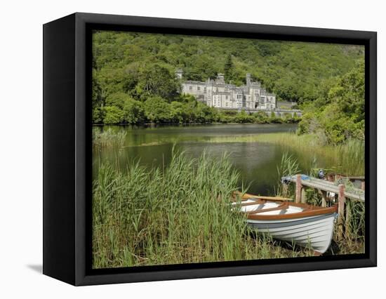 Kylemore Abbey, Connemara, County Galway, Connacht, Republic of Ireland-Gary Cook-Framed Premier Image Canvas