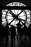 Europe, France, Paris. Clock and silhouettes at Musee D'Orsay.-Kymri Wilt-Photographic Print