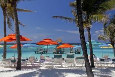 Umbrellas and Shade at Castaway Cay, Bahamas, Caribbean-Kymri Wilt-Photographic Print