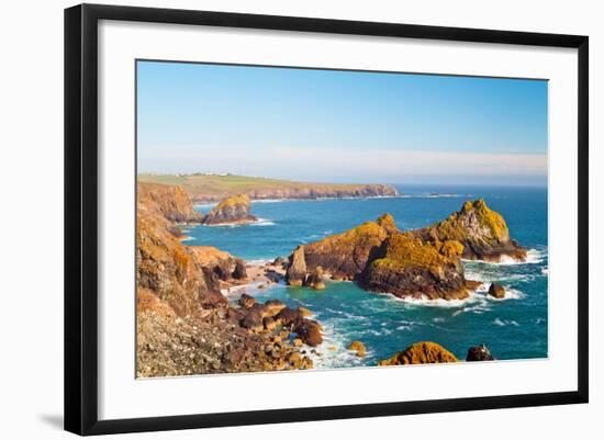 Kynance Cove, Lizard, Cornwall, England, United Kingdom, Europe-Kav Dadfar-Framed Photographic Print