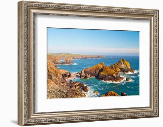 Kynance Cove, Lizard, Cornwall, England, United Kingdom, Europe-Kav Dadfar-Framed Photographic Print