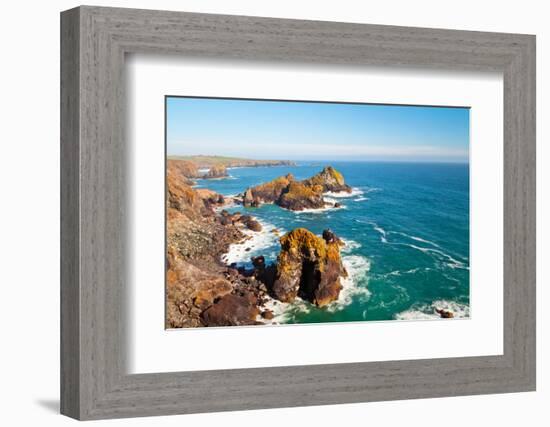 Kynance Cove, Lizard, Cornwall, England, United Kingdom, Europe-Kav Dadfar-Framed Photographic Print