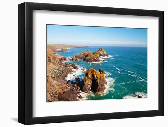 Kynance Cove, Lizard, Cornwall, England, United Kingdom, Europe-Kav Dadfar-Framed Photographic Print