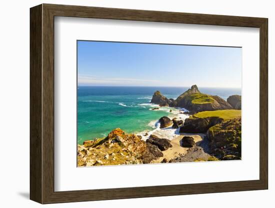 Kynance Cove, Lizard, Cornwall, England, United Kingdom, Europe-Kav Dadfar-Framed Photographic Print