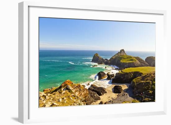 Kynance Cove, Lizard, Cornwall, England, United Kingdom, Europe-Kav Dadfar-Framed Photographic Print