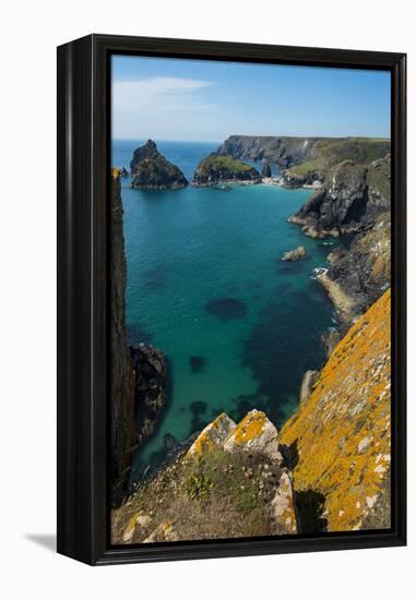 Kynance Cove on the Lizard Peninsula, Cornwall, England, United Kingdom, Europe-Alex Treadway-Framed Premier Image Canvas