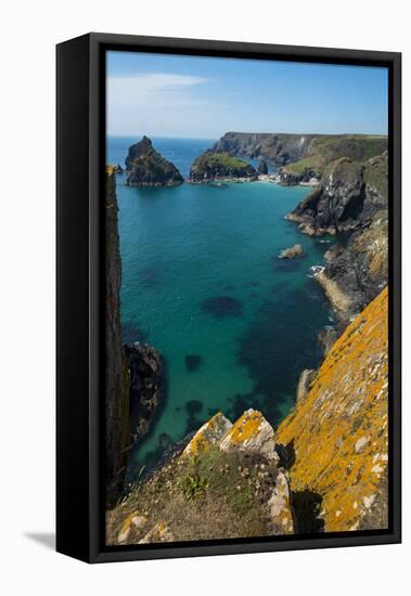 Kynance Cove on the Lizard Peninsula, Cornwall, England, United Kingdom, Europe-Alex Treadway-Framed Premier Image Canvas