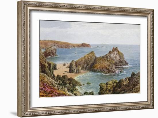 Kynance Cove, Therill, Cornwall-Alfred Robert Quinton-Framed Giclee Print