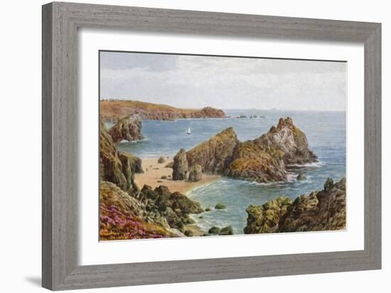 Kynance Cove, Therill, Cornwall-Alfred Robert Quinton-Framed Giclee Print