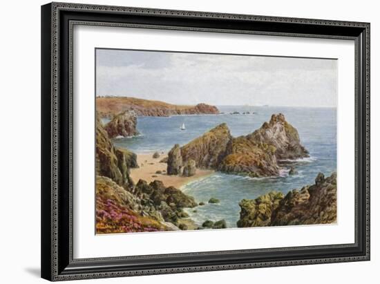 Kynance Cove, Therill, Cornwall-Alfred Robert Quinton-Framed Giclee Print