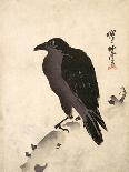 Crow in the Snow-Kyosai Kawanabe-Giclee Print