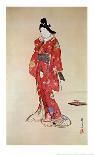 Lady In Red-Kyosai-Framed Art Print