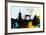 Kyoto City Skyline-NaxArt-Framed Art Print