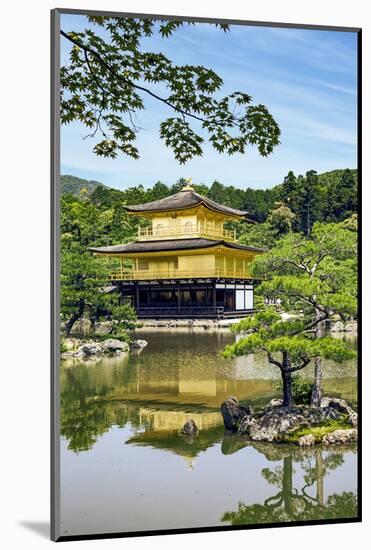 Kyoto, Japan. Kinkaku-Ji, Temple of the Golden Pavilion, also known as Rokuon-Ji-Miva Stock-Mounted Photographic Print