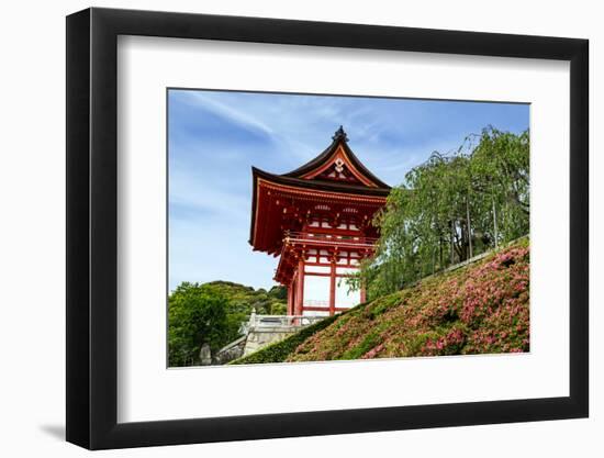 Kyoto, Japan. Main entrance gate to the Kiyomizu-dera temple, a UNESCO World Heritage Site-Miva Stock-Framed Photographic Print