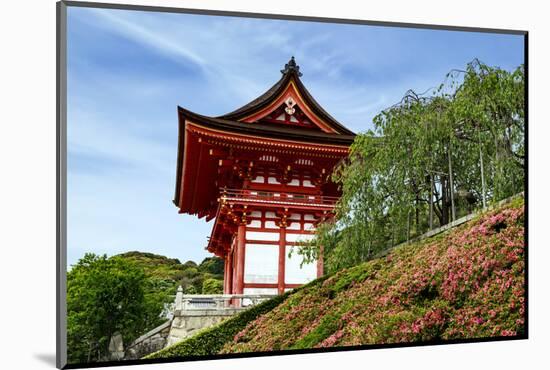 Kyoto, Japan. Main entrance gate to the Kiyomizu-dera temple, a UNESCO World Heritage Site-Miva Stock-Mounted Photographic Print