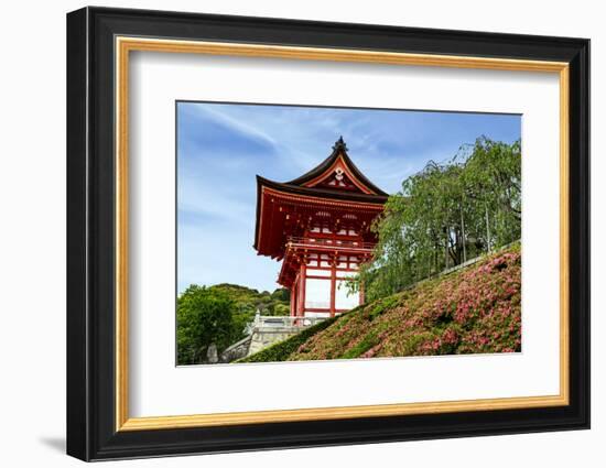 Kyoto, Japan. Main entrance gate to the Kiyomizu-dera temple, a UNESCO World Heritage Site-Miva Stock-Framed Photographic Print