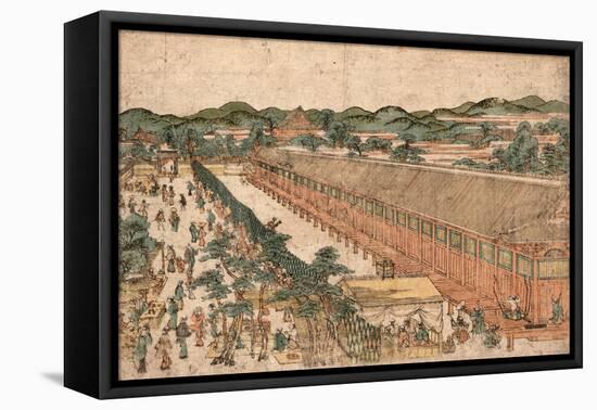 Kyoto Sanjusangendo No Zu-Utagawa Toyoharu-Framed Premier Image Canvas