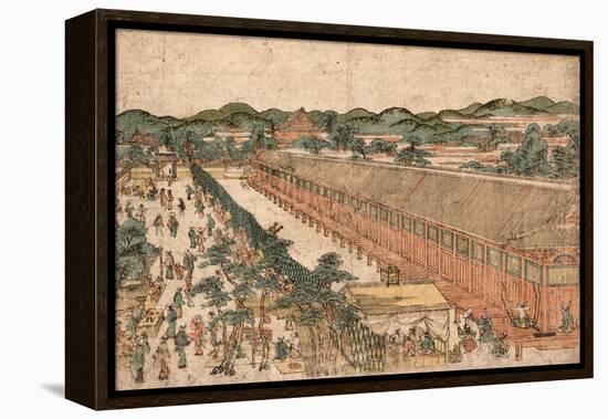 Kyoto Sanjusangendo No Zu-Utagawa Toyoharu-Framed Premier Image Canvas