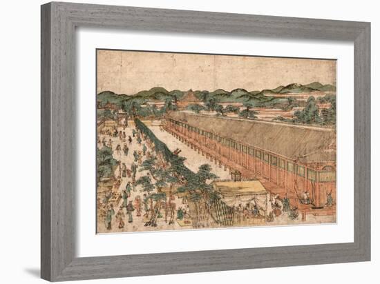 Kyoto Sanjusangendo No Zu-Utagawa Toyoharu-Framed Giclee Print