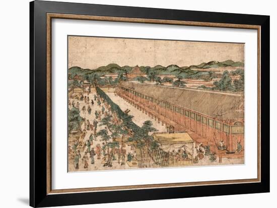 Kyoto Sanjusangendo No Zu-Utagawa Toyoharu-Framed Giclee Print