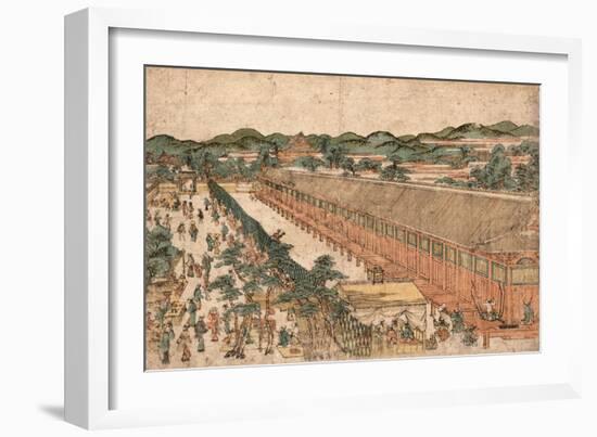 Kyoto Sanjusangendo No Zu-Utagawa Toyoharu-Framed Giclee Print