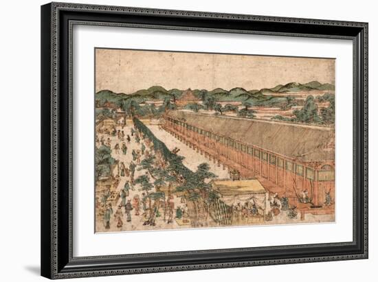 Kyoto Sanjusangendo No Zu-Utagawa Toyoharu-Framed Giclee Print