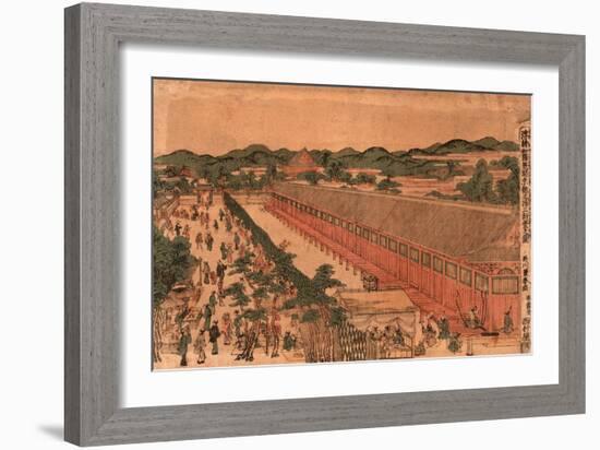 Kyoto Sanjusangendo No Zu-Utagawa Toyoharu-Framed Giclee Print