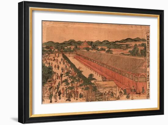 Kyoto Sanjusangendo No Zu-Utagawa Toyoharu-Framed Giclee Print