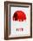 Kyoto Skyline Red-NaxArt-Framed Art Print